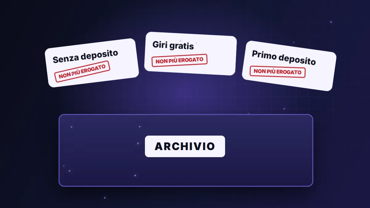 Bonus BIG Casino in archivio, non più erogati