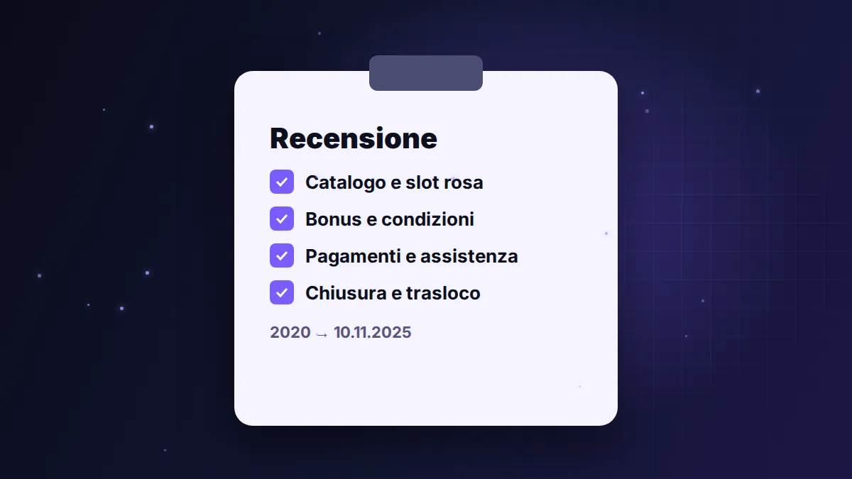 Recensione BIG Casino su tutta la sua storia